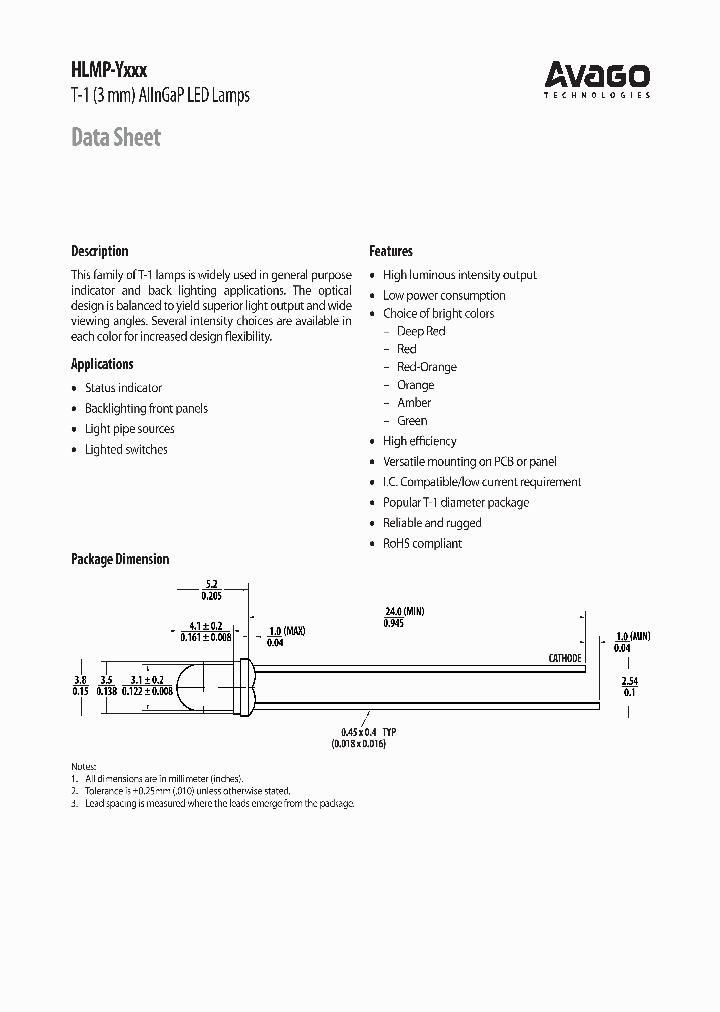 HLMP-Y701-G0000_7184457.PDF Datasheet