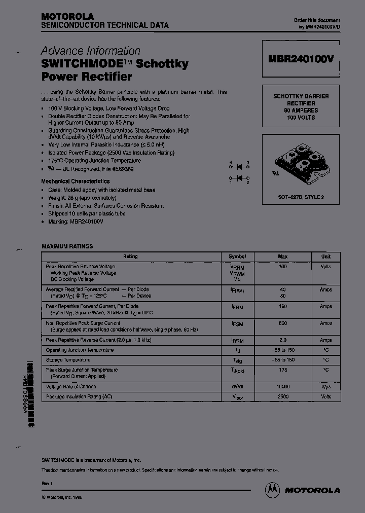 MBR240100V_7185364.PDF Datasheet