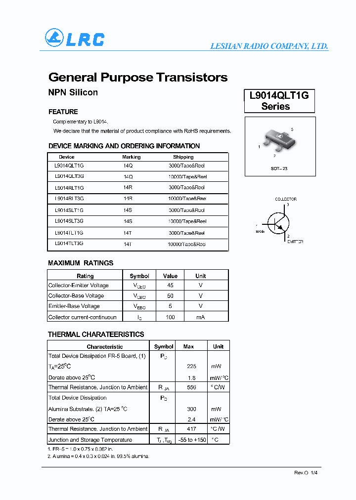 L9014QLT3G_7186188.PDF Datasheet
