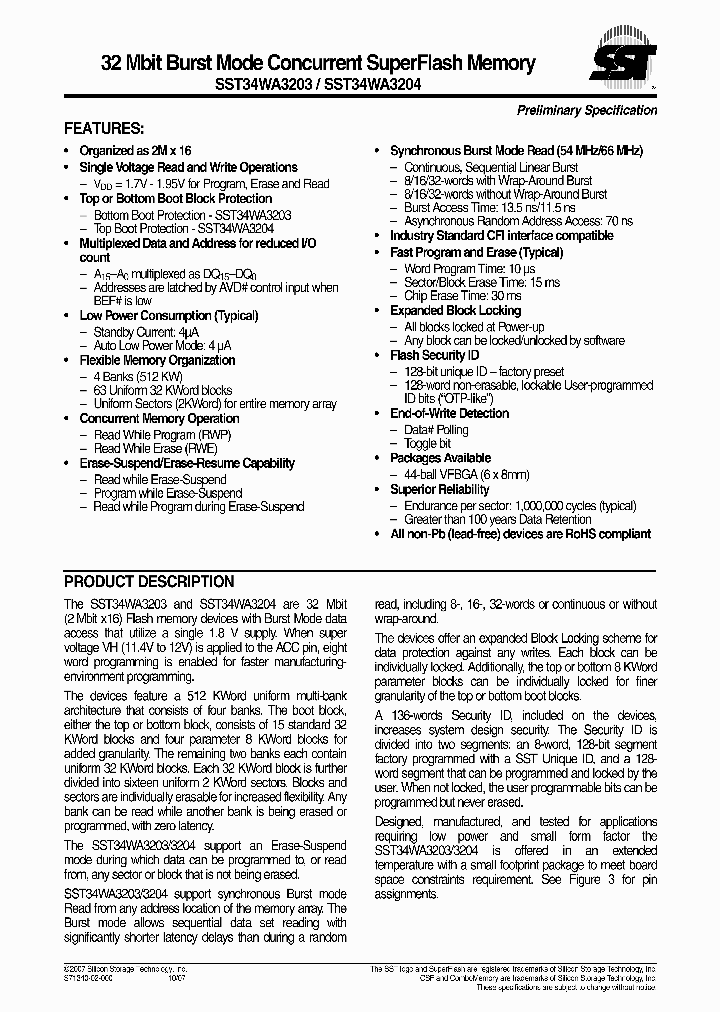 SST34WA3204-70-5E-MVJE_7186249.PDF Datasheet
