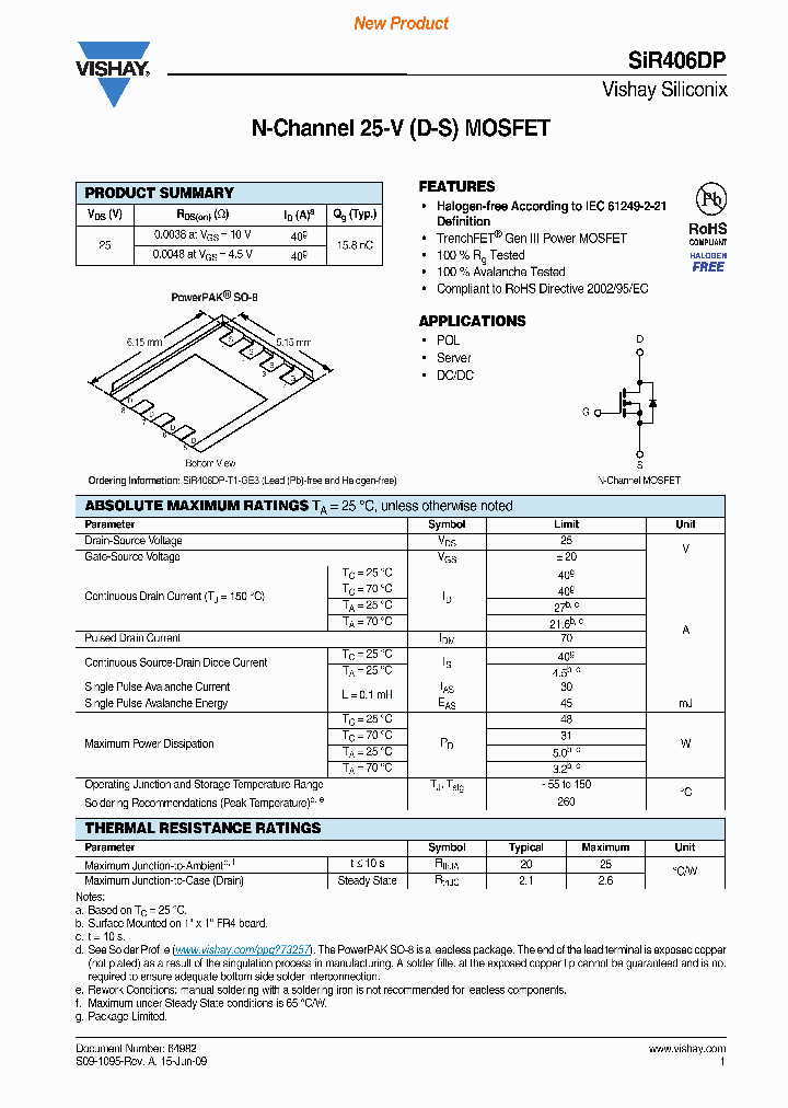 SIR406DP-T1-GE3_7186527.PDF Datasheet