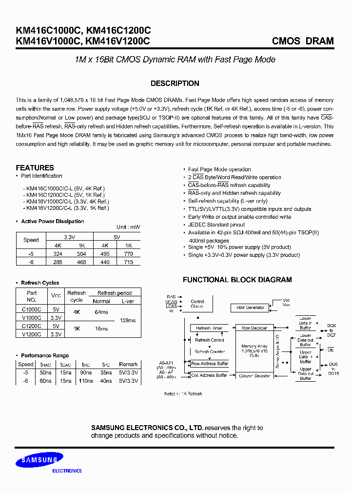KM416C1200CT-L5_7187429.PDF Datasheet