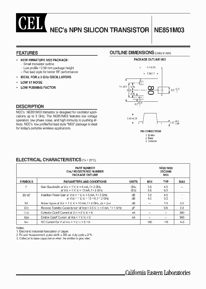 NE851M03-T3_7191327.PDF Datasheet