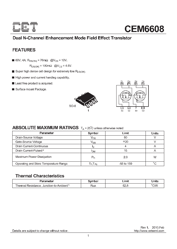 CEM6608_7191821.PDF Datasheet