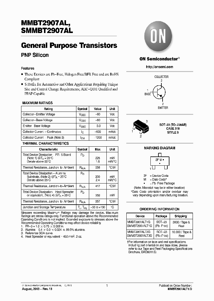 SMMBT2907AL_7192652.PDF Datasheet