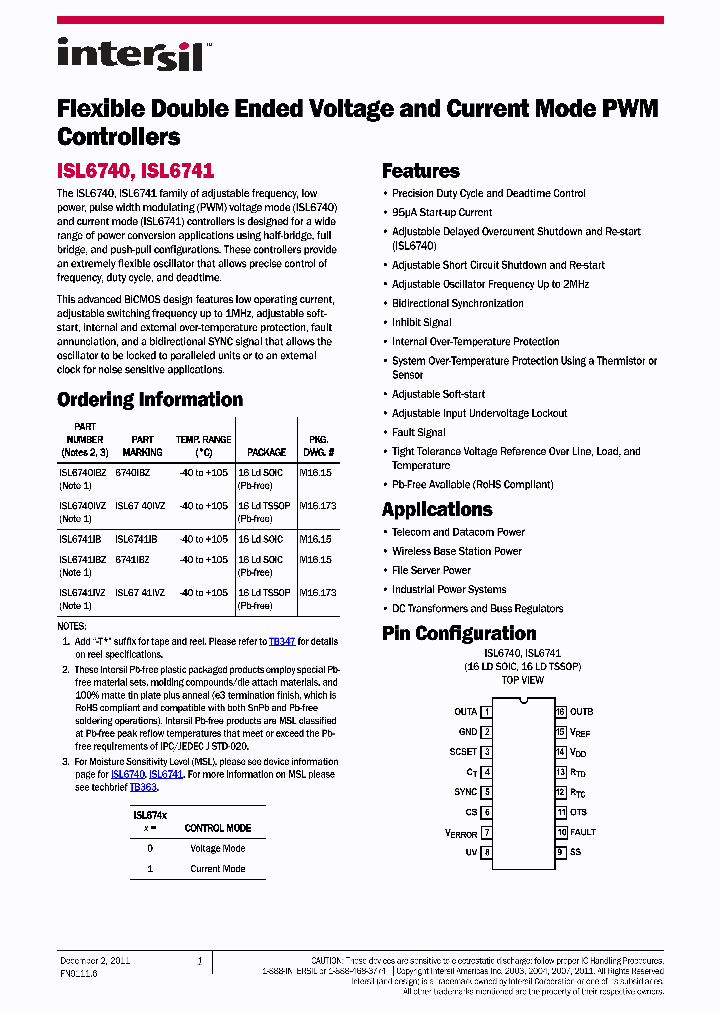 ISL6741_7193199.PDF Datasheet