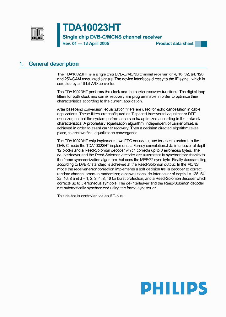 TDA10023HT_7193578.PDF Datasheet