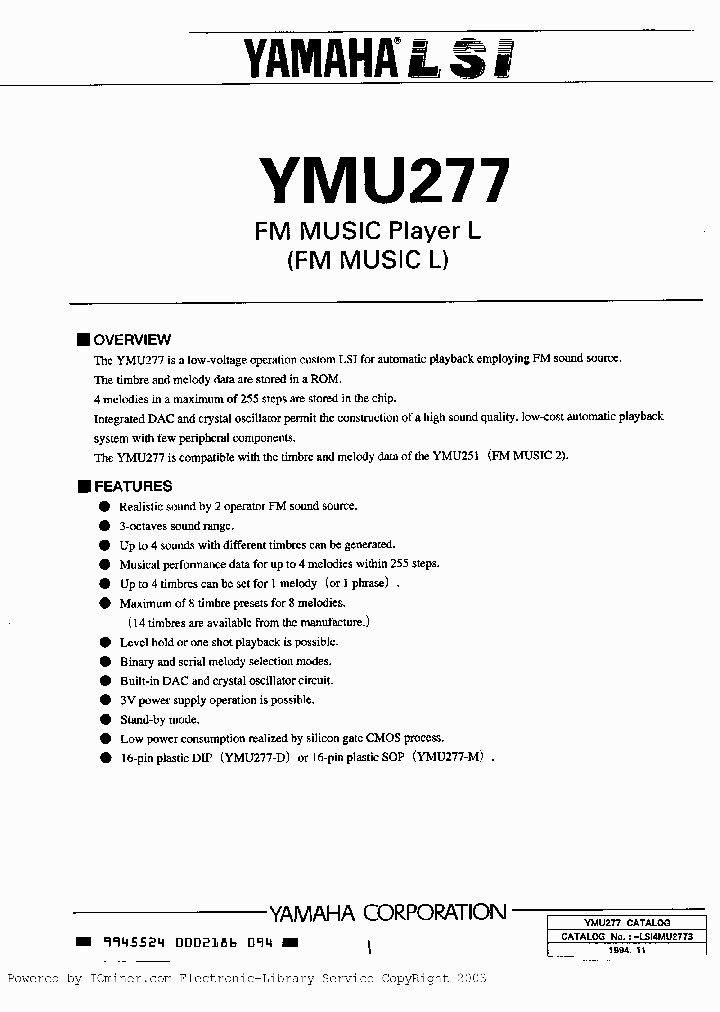 YMU277-M_7193981.PDF Datasheet