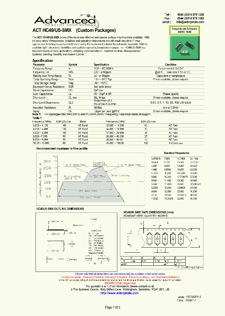 ACTHC49USSMXCUSTOM_7194436.PDF Datasheet