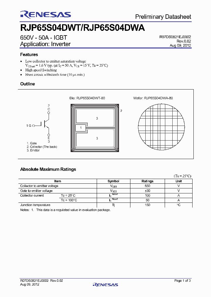 RJP65S04DWA_7197684.PDF Datasheet