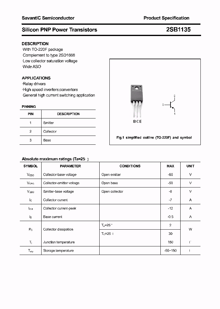 2SB1135_7199649.PDF Datasheet