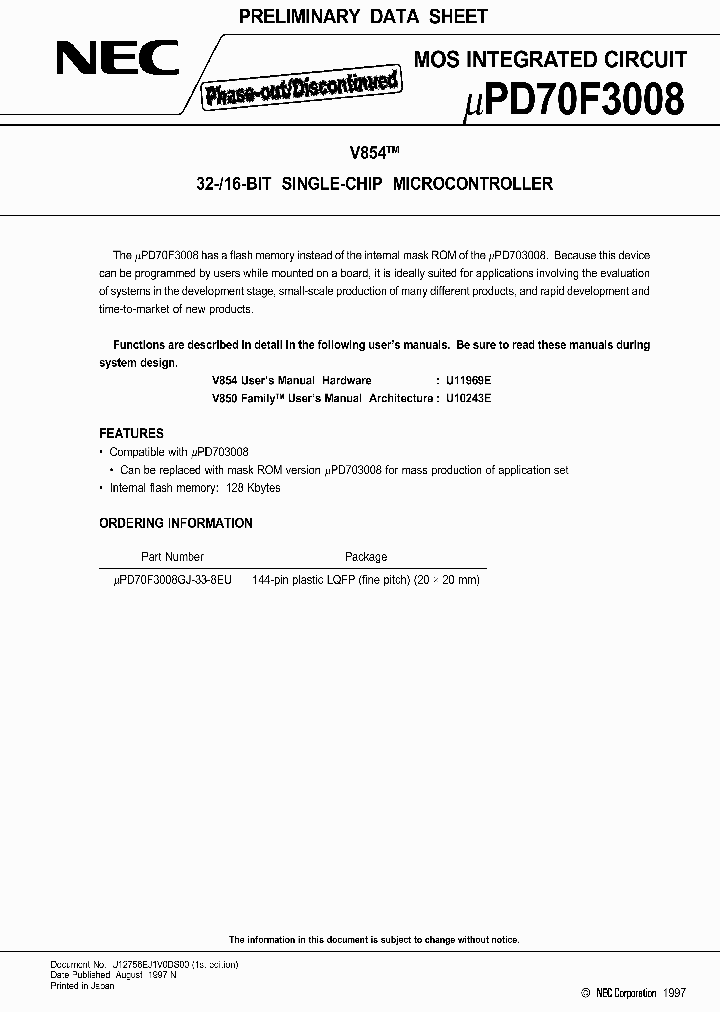 UPD70F3008GJ-33-8EU_7208324.PDF Datasheet
