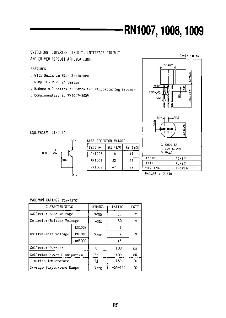RN1007TPE2_7210327.PDF Datasheet