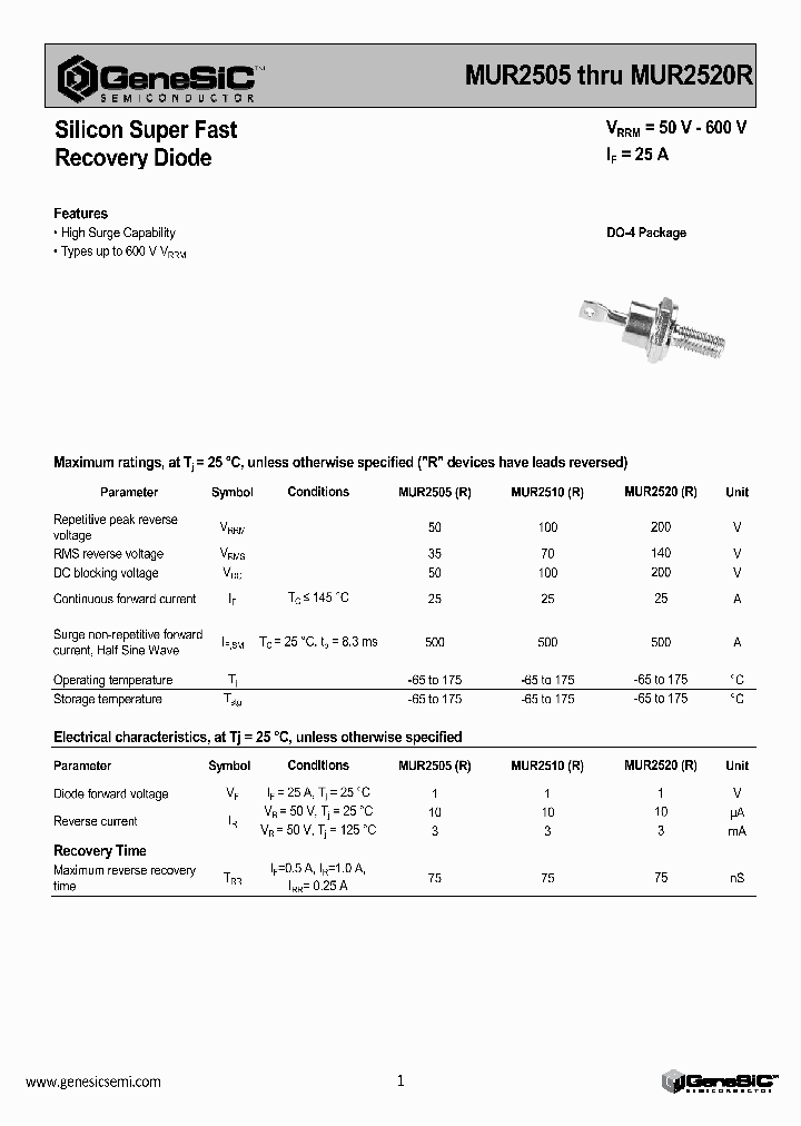 MUR2505THRUMUR2520R_7211614.PDF Datasheet
