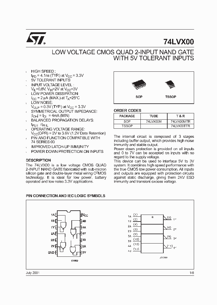 74LVX00M_7212753.PDF Datasheet