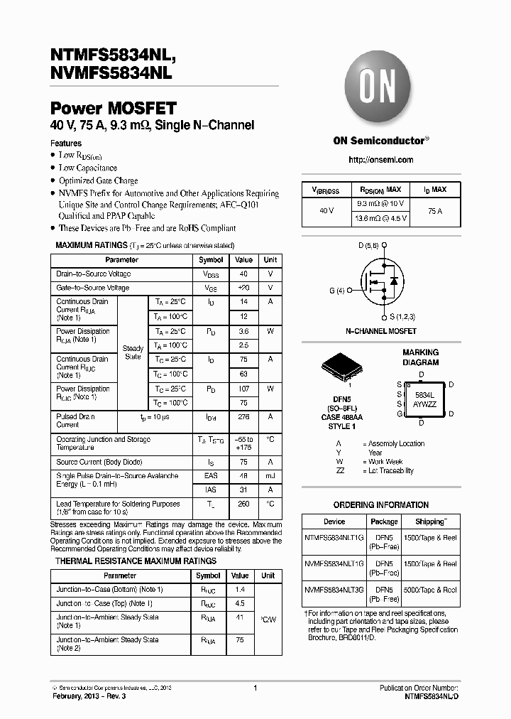 NTMFS5834NL_7215107.PDF Datasheet