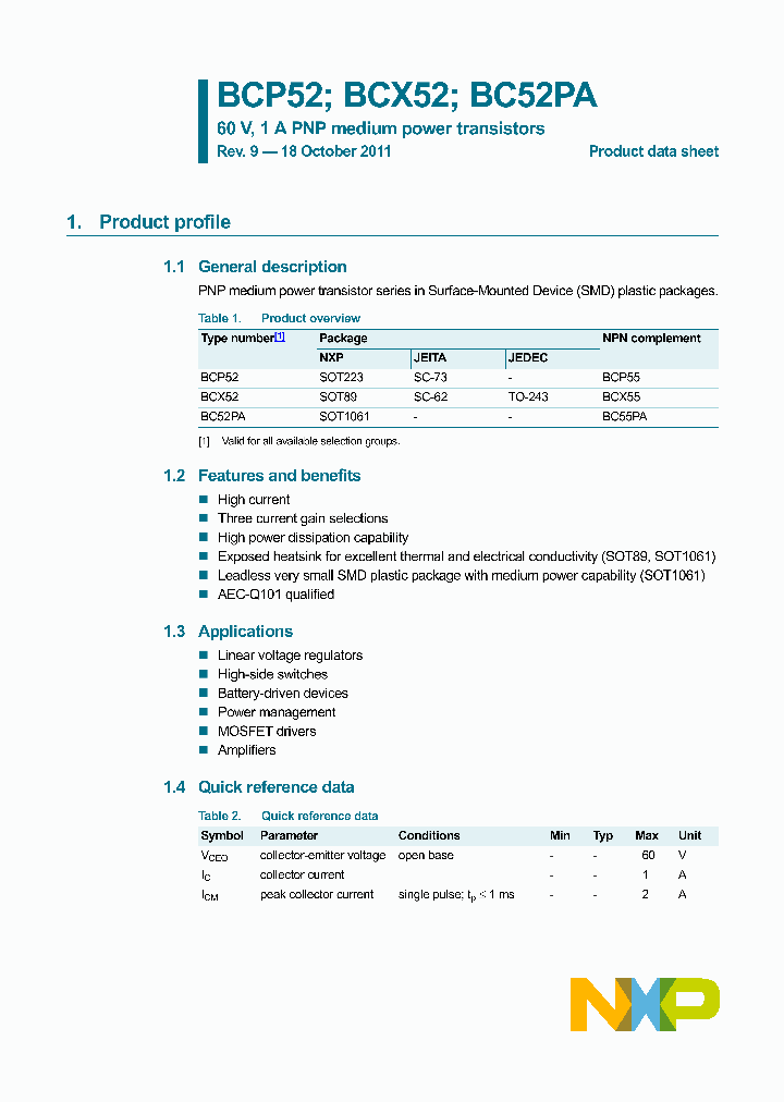 BCX52-10_7215199.PDF Datasheet
