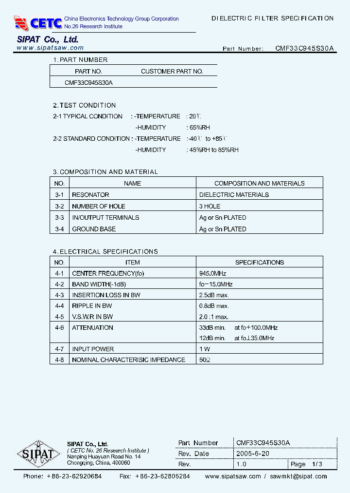 CMF33C945S30A_7216802.PDF Datasheet
