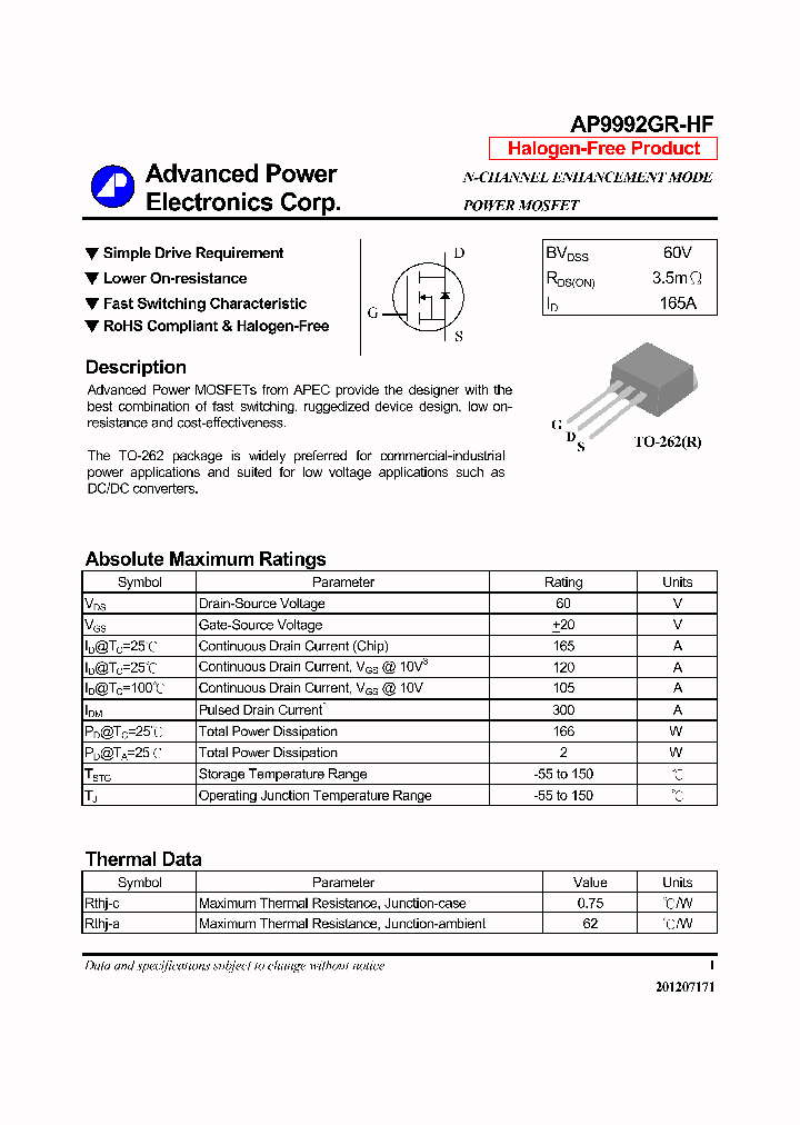 AP9992GR-HF_7217636.PDF Datasheet