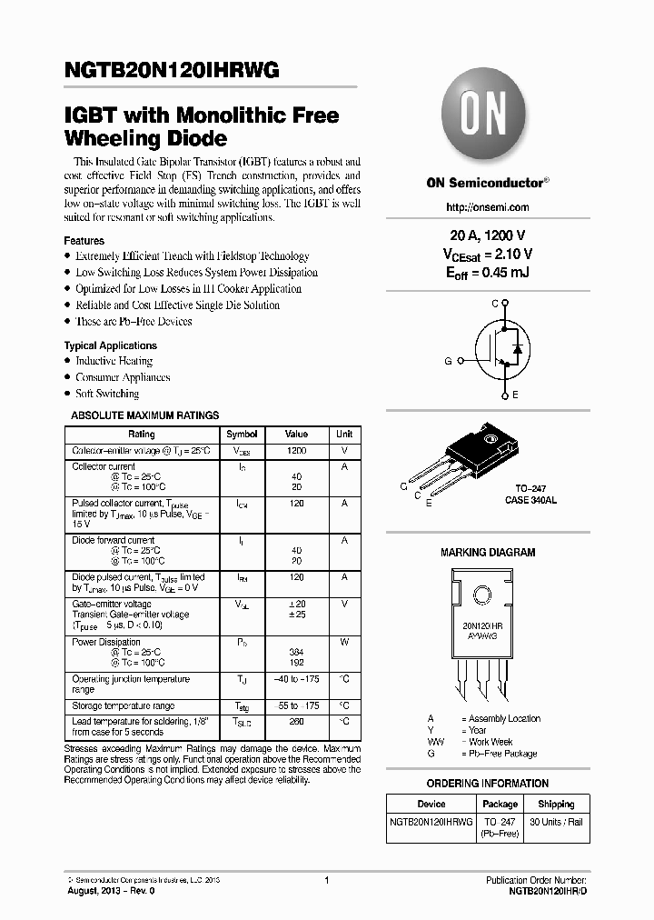NGTB20N120IHRWG_7217346.PDF Datasheet