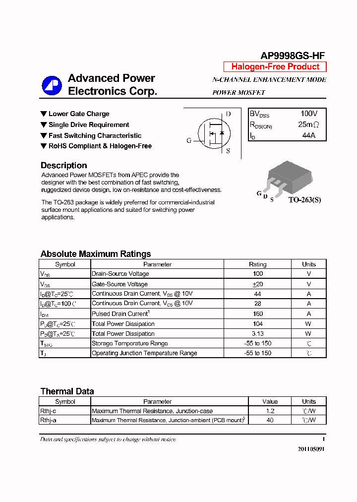 AP9998GH-HF_7217645.PDF Datasheet
