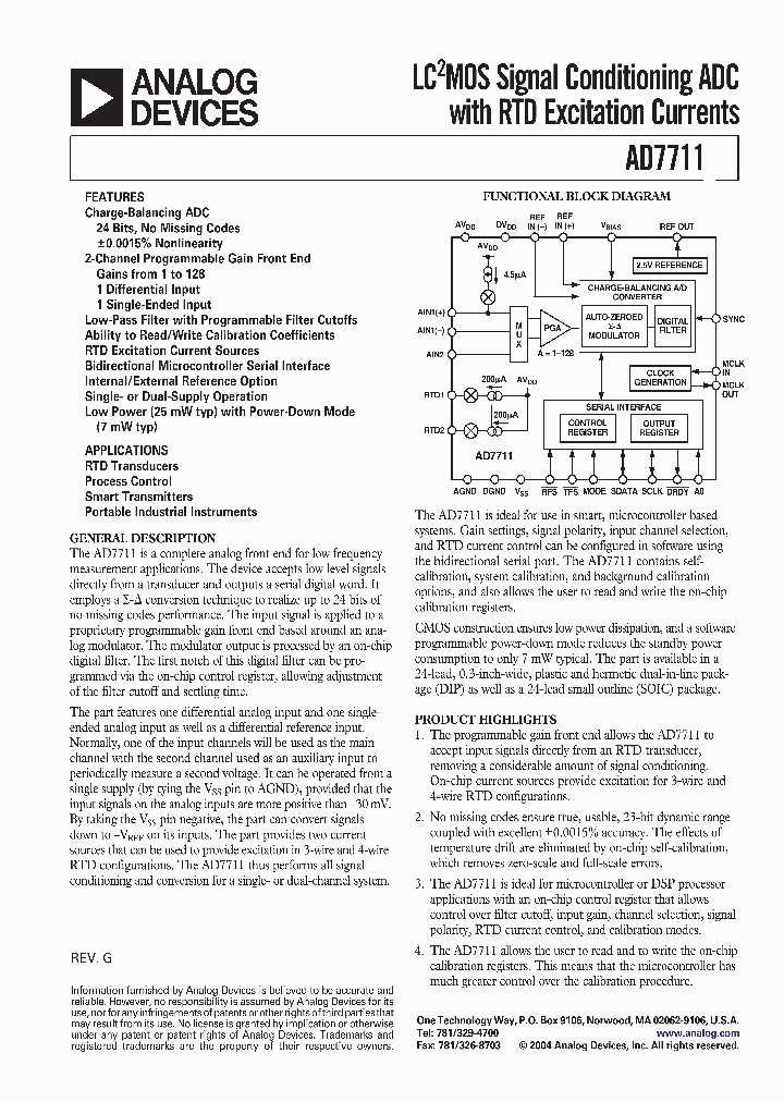 AD7711ANZ_7219338.PDF Datasheet
