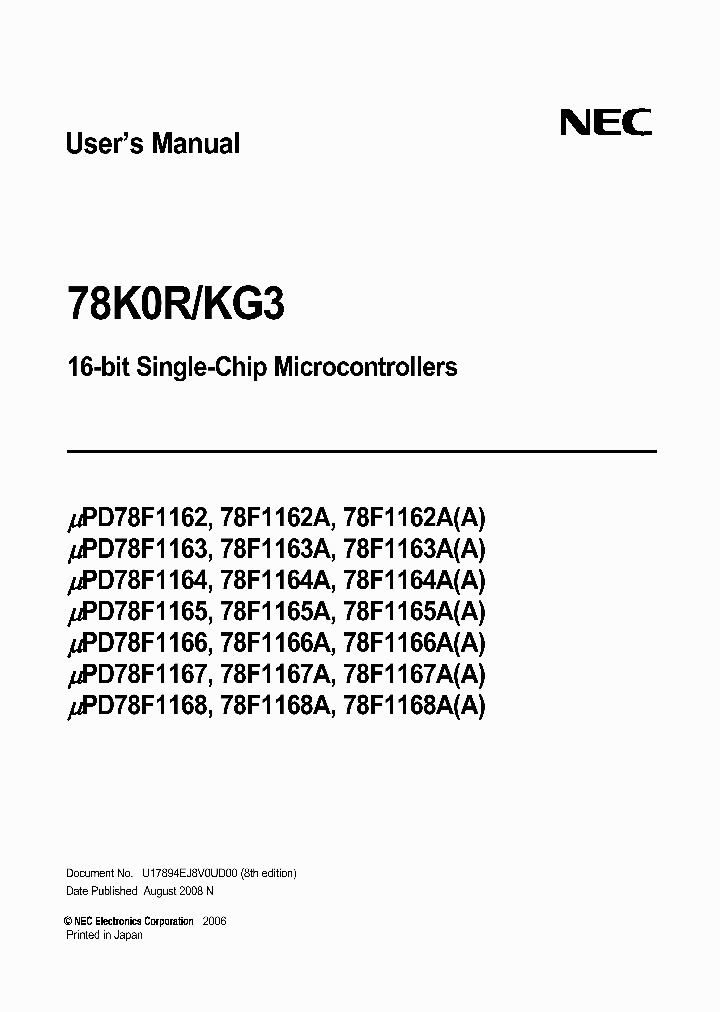 UPD78F1168AGC-UEU-AX_7219511.PDF Datasheet