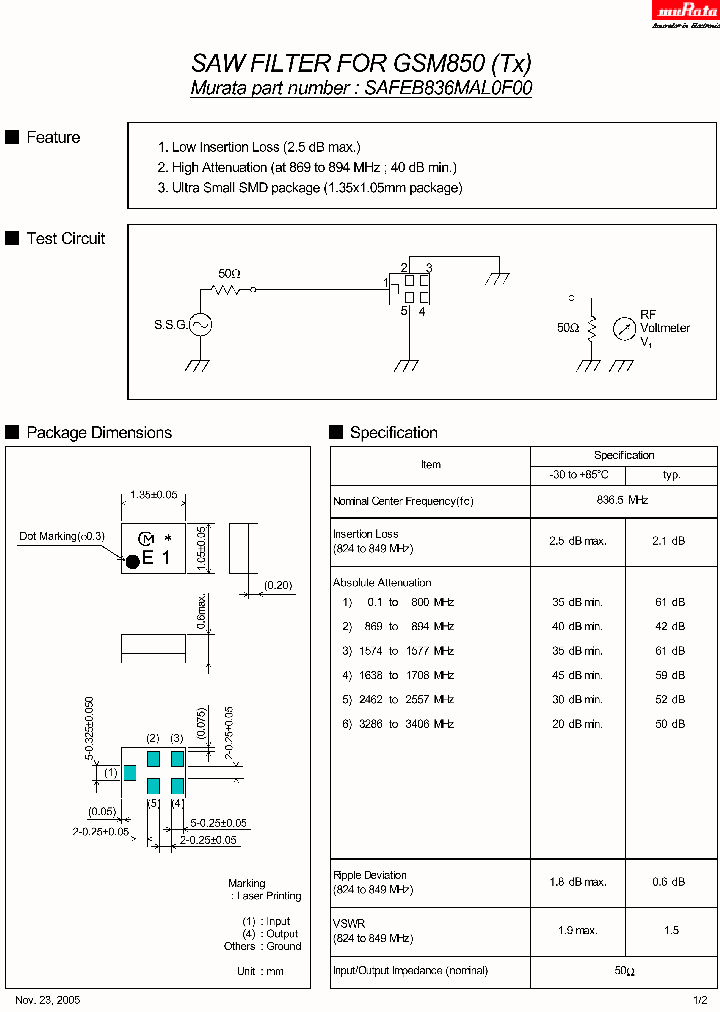 MURATAMANUFACTURINGCOLTD-SAFEB836MAL0F00_7219942.PDF Datasheet
