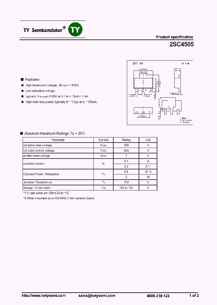 2SC4505_7222655.PDF Datasheet