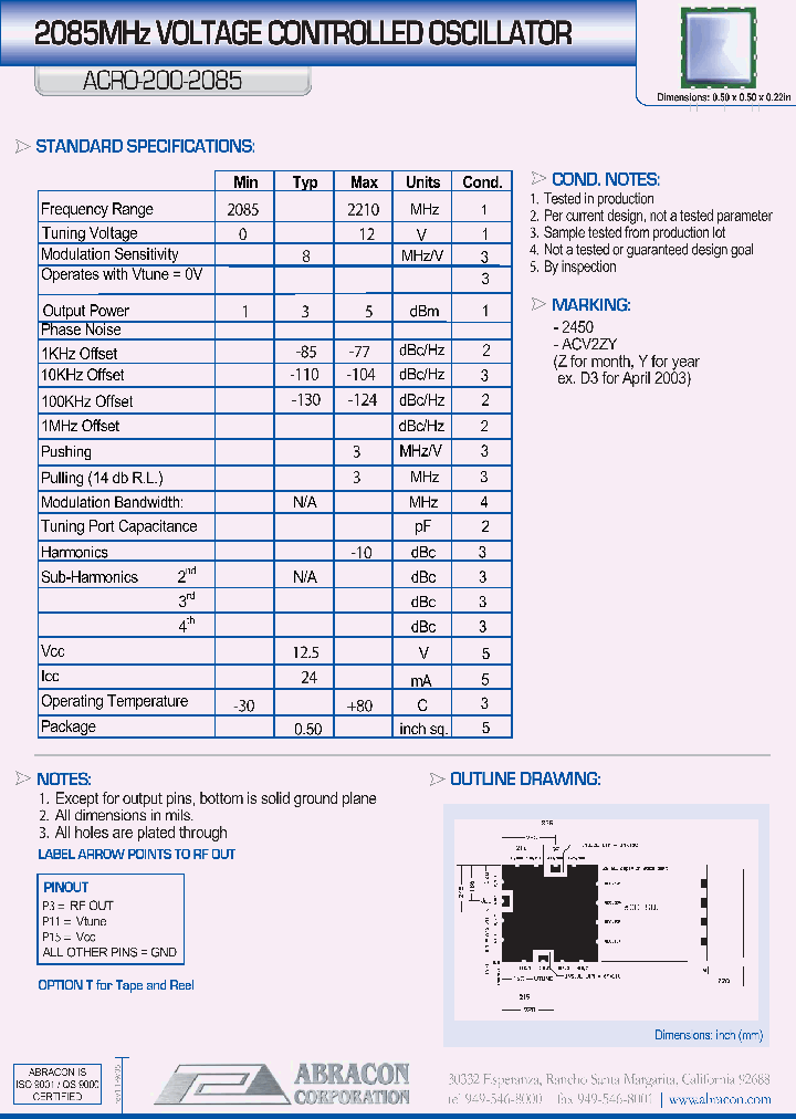 ACRO-200-2085_7223359.PDF Datasheet