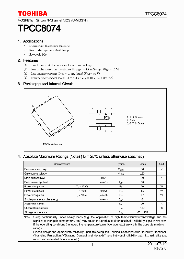 TPCC8074_7225226.PDF Datasheet
