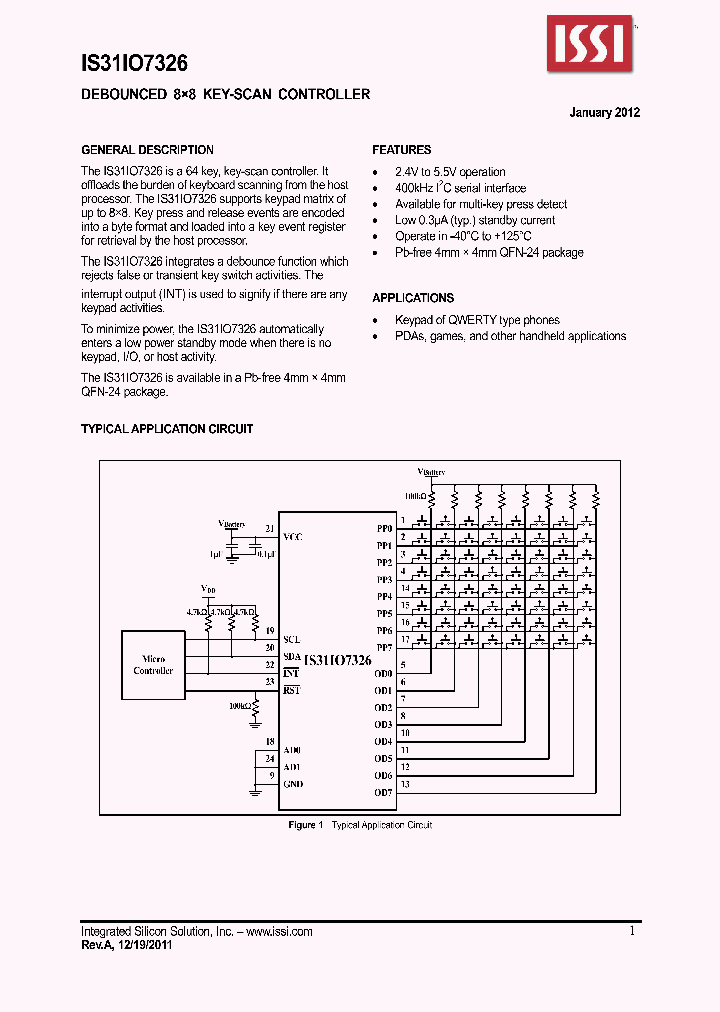 IS31IO7326_7225433.PDF Datasheet