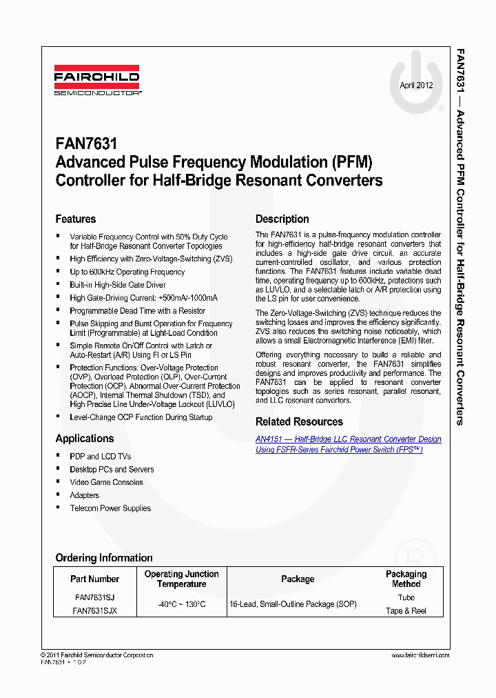 FAN7631_7225811.PDF Datasheet