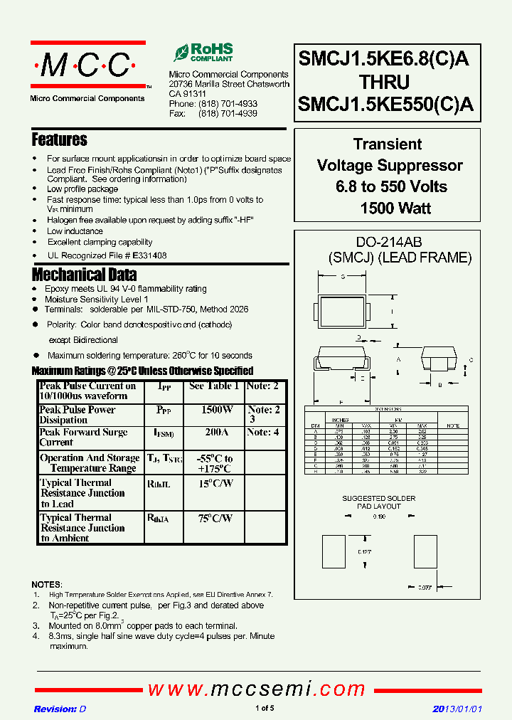 SMCJ15KE75A_7225857.PDF Datasheet