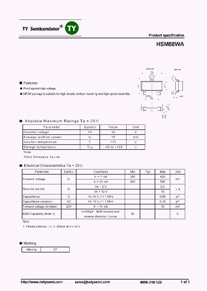 HSM88WA_7227575.PDF Datasheet