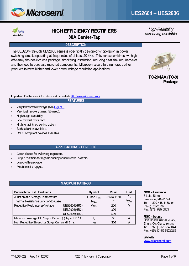 UES2606E3_7227967.PDF Datasheet