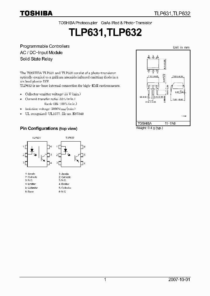 TLP632GB_7227731.PDF Datasheet