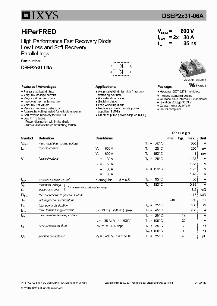 DSEP2X31-06B_7228477.PDF Datasheet