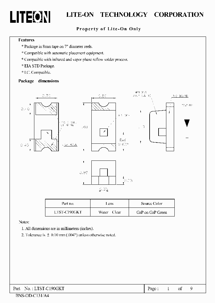 LTST-S270GKT_7228880.PDF Datasheet