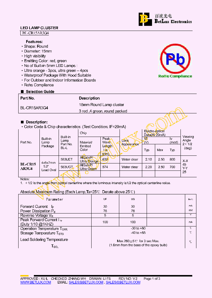 BL-CR15AR3G4_7229634.PDF Datasheet