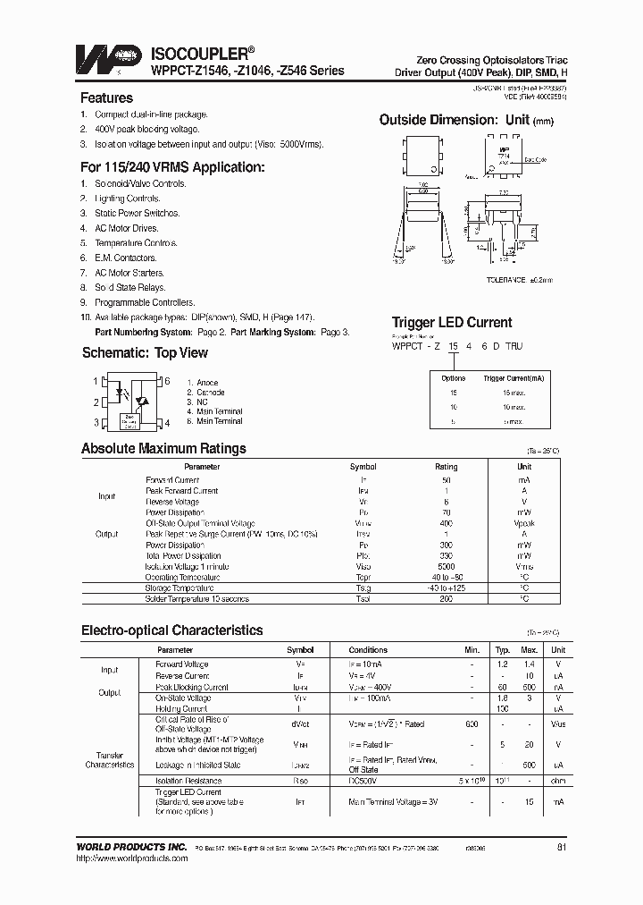 WPPCT-Z1046H_7229927.PDF Datasheet
