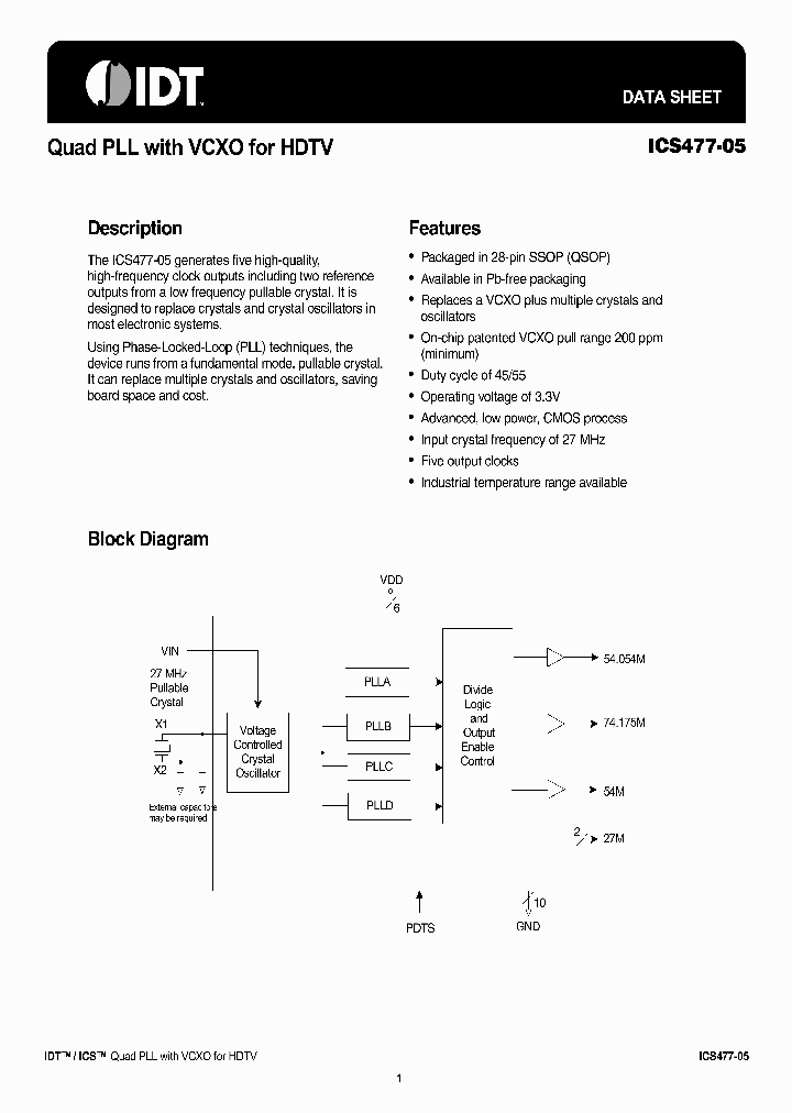 ICS477R-05IT_7231554.PDF Datasheet