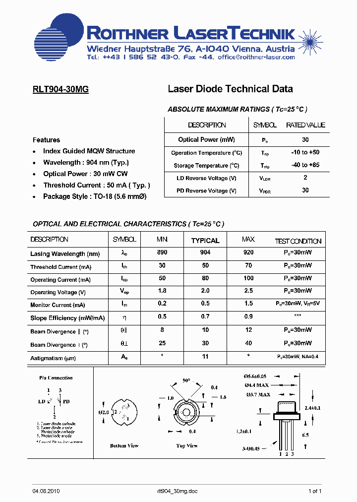 RLT904-30MG_7232771.PDF Datasheet