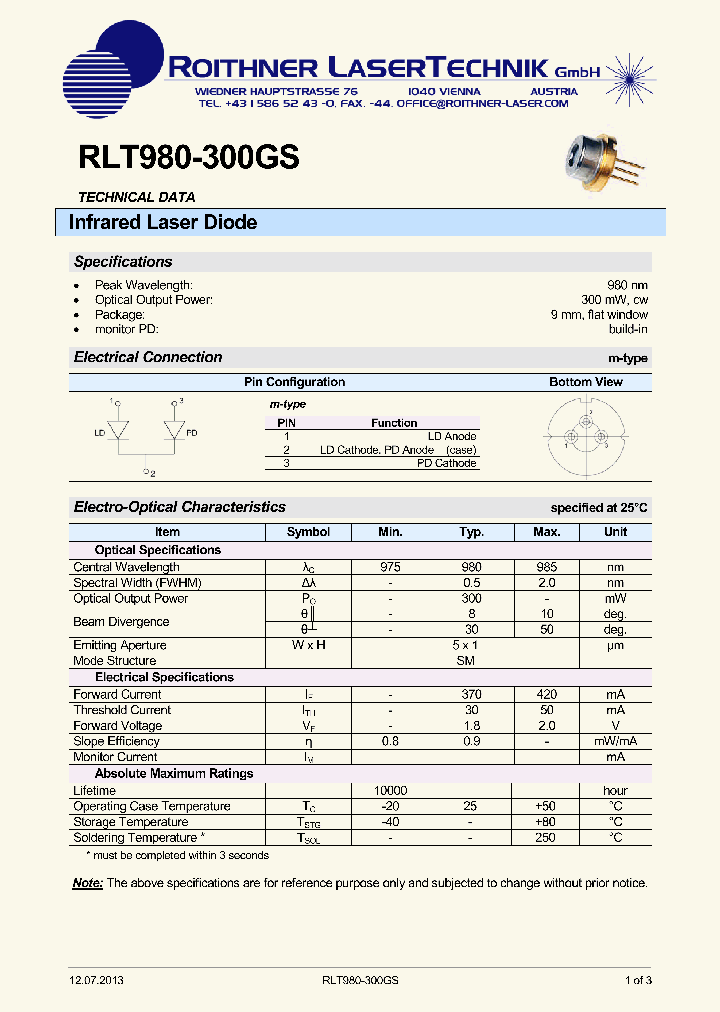 RLT980-300GS_7232780.PDF Datasheet