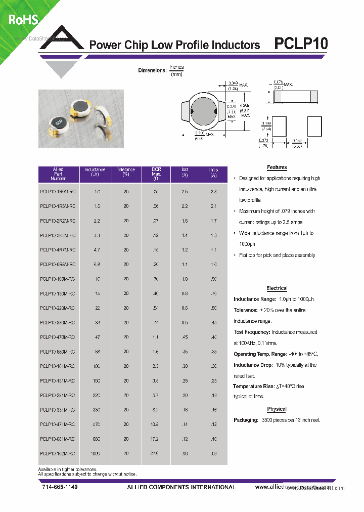 PCLP10_7233823.PDF Datasheet