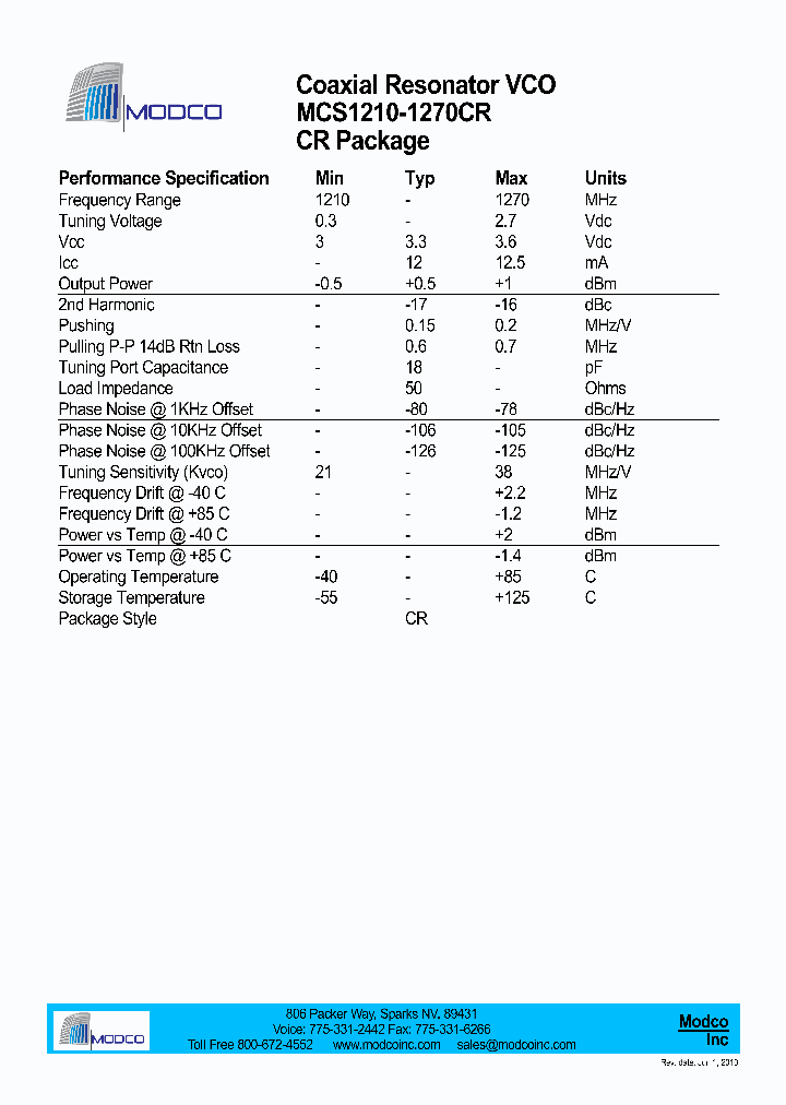 MODCOINC-MCS1210-1270CR_7233883.PDF Datasheet