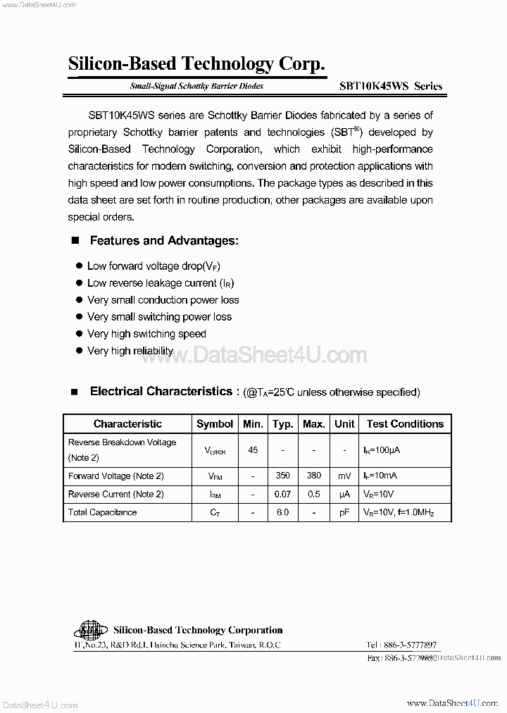 SBT10K45WS_7234027.PDF Datasheet