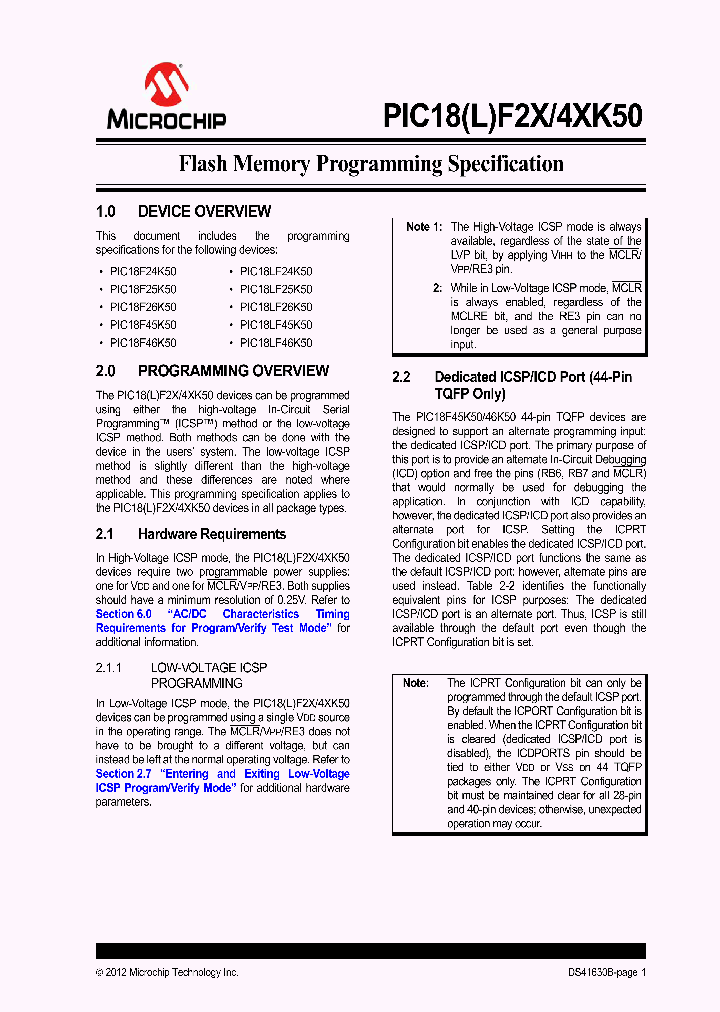 PIC1845K50_7235320.PDF Datasheet