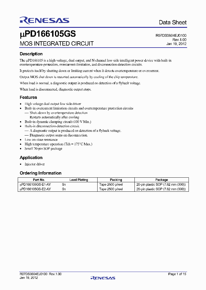 UPD166105GS_7235756.PDF Datasheet