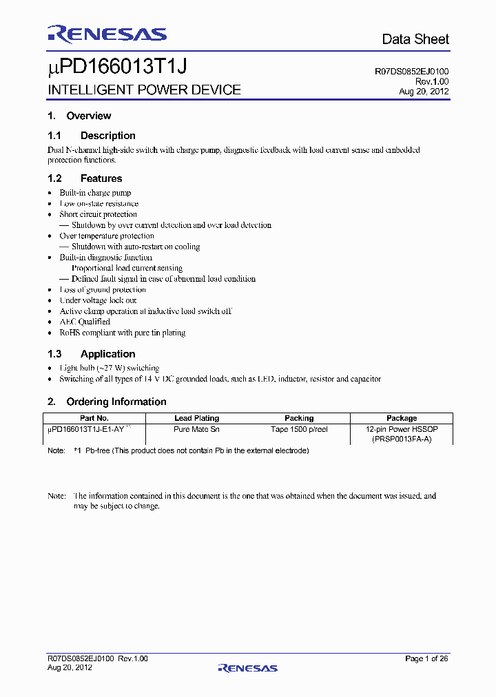 UPD166013T1J_7235759.PDF Datasheet
